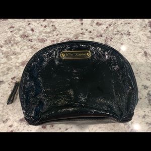 Betsey Johnson Black Dome Cosmetic Makeup Bag‎